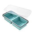 Silicone Freezer Trays with Lids – Soup, Meal Prep, Broth, Sauce & Leftovers Storage (2 compartments - 2 Cups) My Store