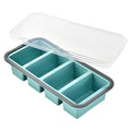 Silicone Freezer Trays with Lids – Soup, Meal Prep, Broth, Sauce & Leftovers Storage (4 compartments - 1 Cup) My Store